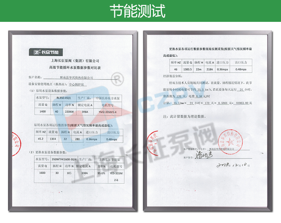 LTP立式高效節(jié)能循環(huán)水泵節(jié)能測(cè)試圖片